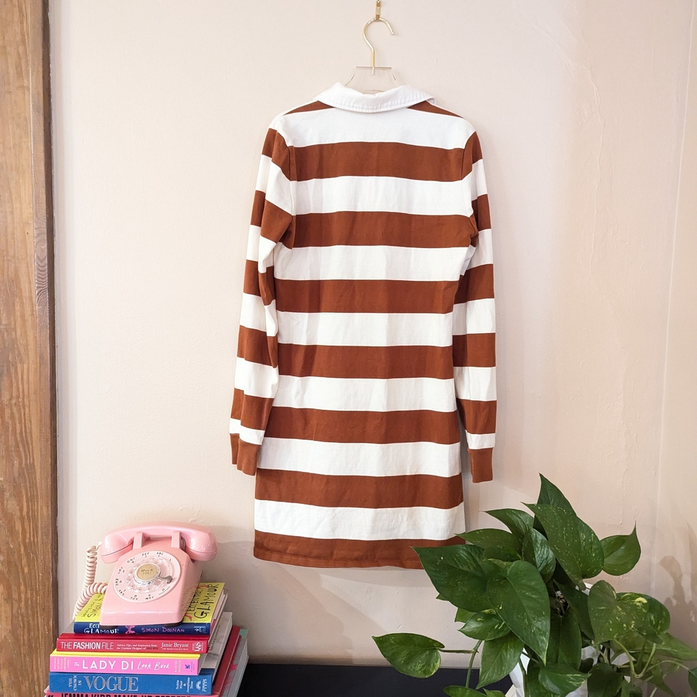 Veronica Beard Rugby Long Sleeve Polo Dress - Picture 3 of 10
